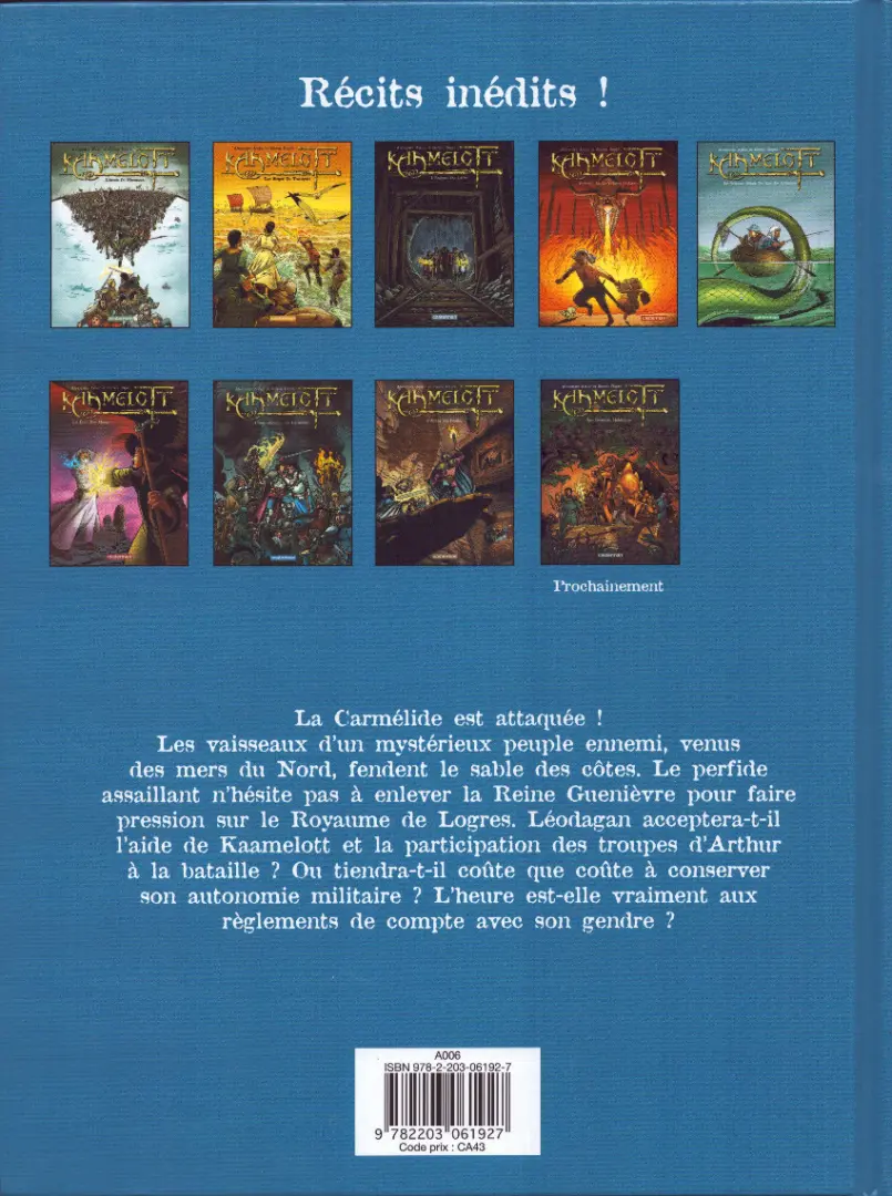 Verso de l'album Kaamelott Tome 7 Contre-attaque en Carmélide