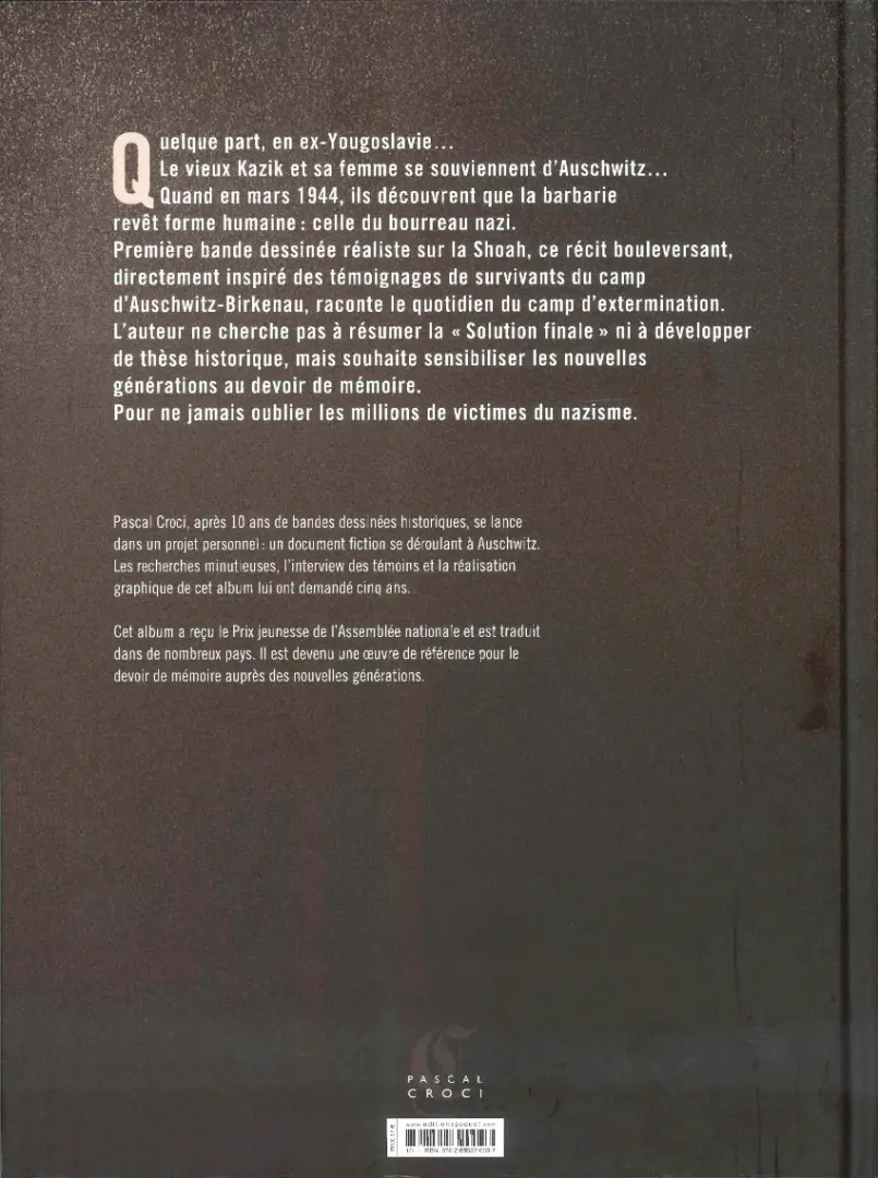 Verso de l'album Auschwitz
