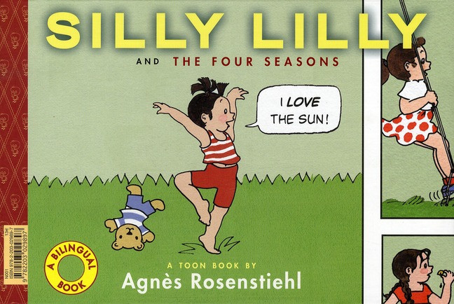 Verso de l'album Mimi Cracra et les quatre saisons / Silly Lilly and the Four Seasons