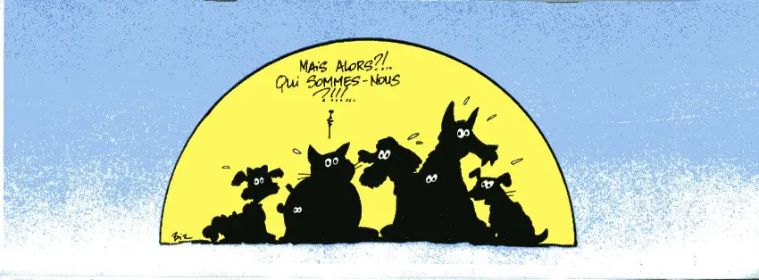 Verso de l'album On n'est pas des chiens ! 40 strips canins