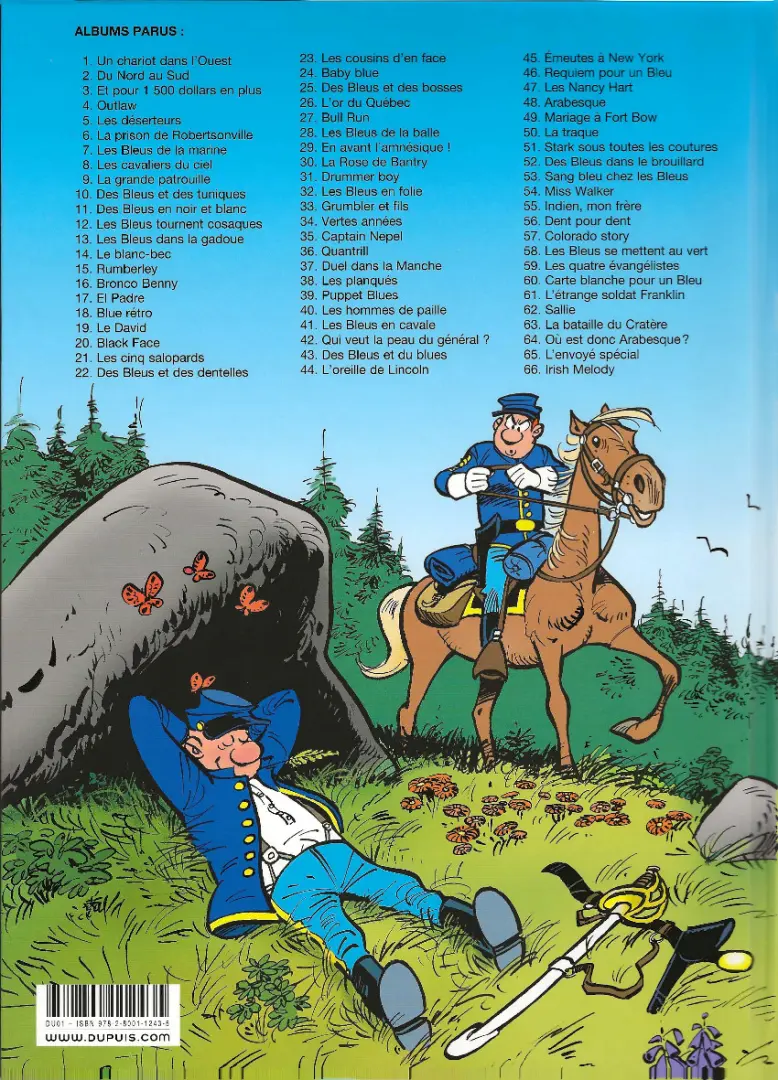 Verso de l'album Les Tuniques Bleues Tome 24 Baby blue