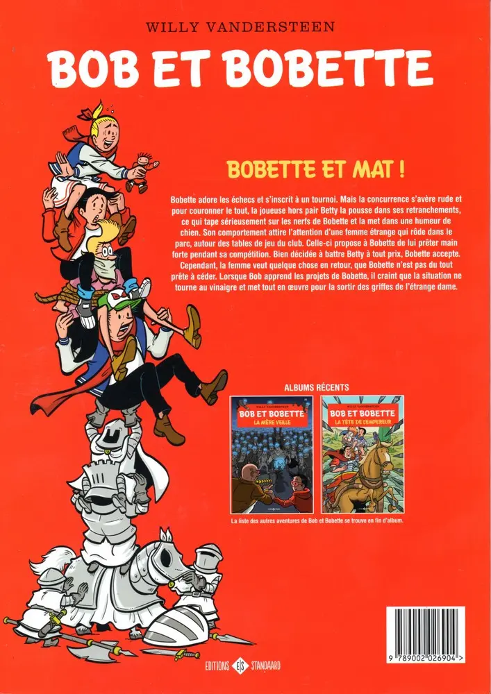 Verso de l'album Bob et Bobette Tome 375