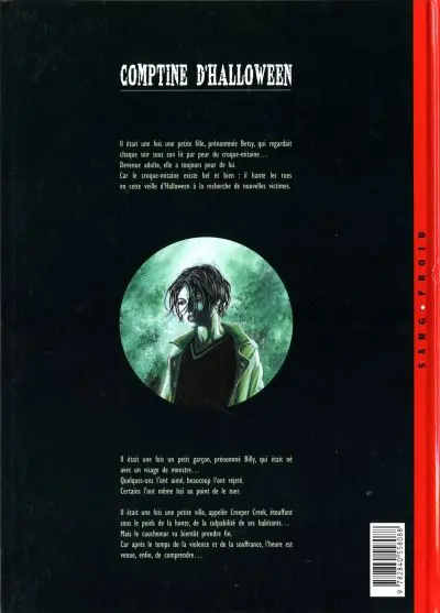 Verso de l'album Comptine d'Halloween Tome 3 Révélations