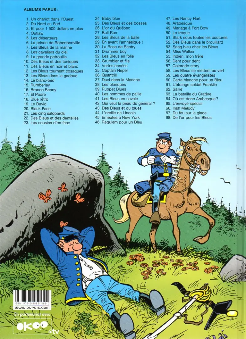 Verso de l'album Les Tuniques Bleues Tome 12 Les Bleus tournent cosaques