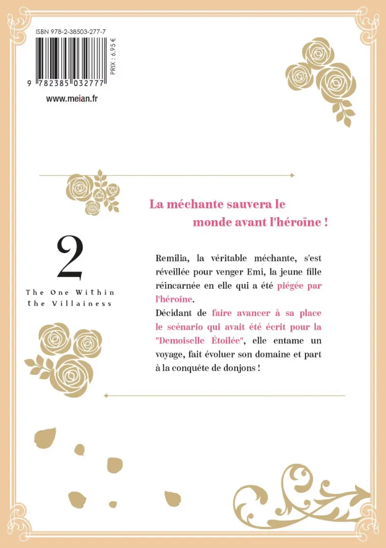 Verso de l'album The One Within the Villainess 2