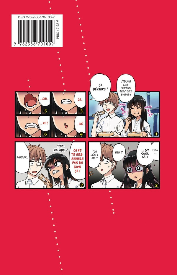Verso de l'album Arrête de me chauffer, Nagatoro 18