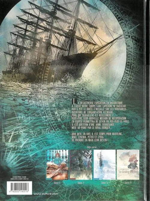 Verso de l'album Les Corsaires d'Alcibiade Tome 4 Le projet secret