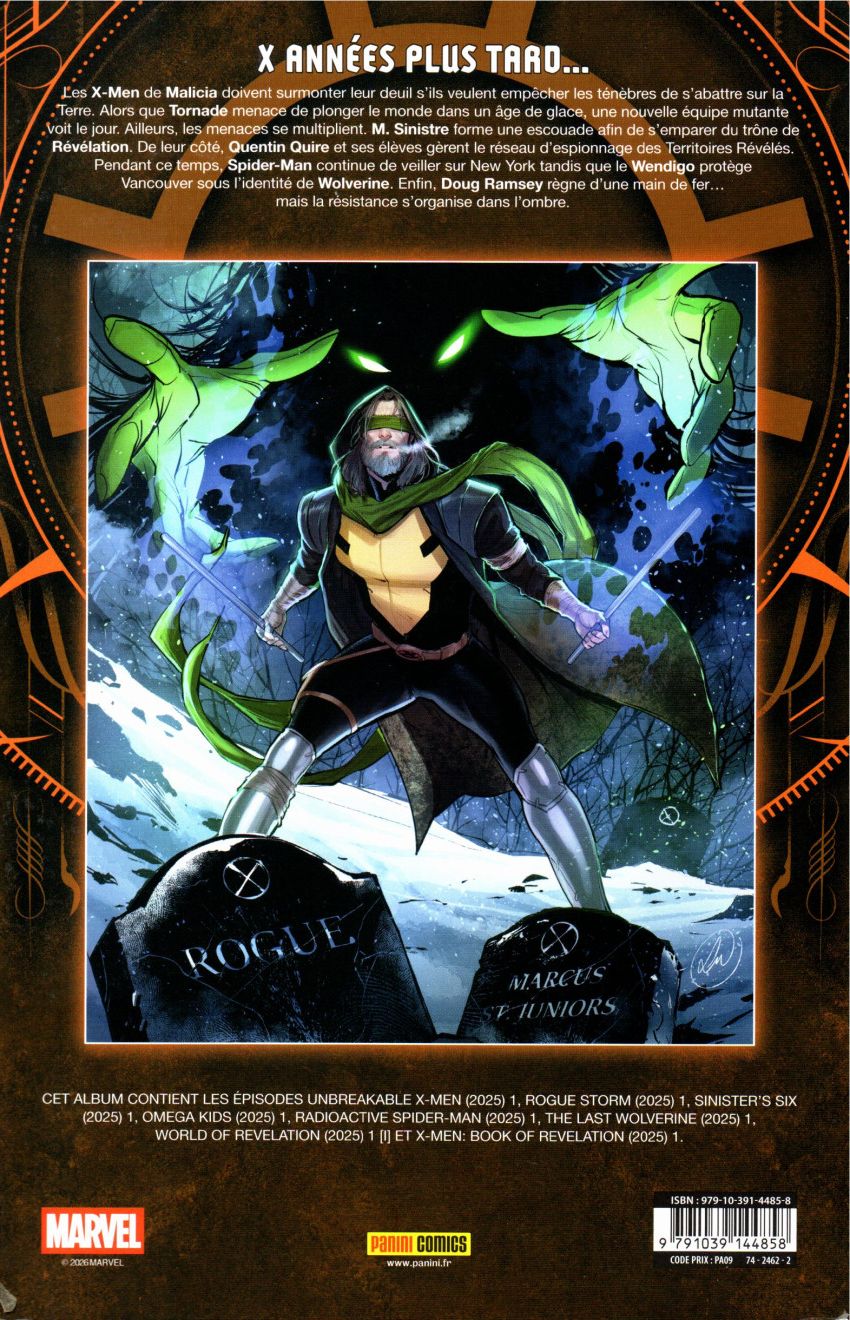 Verso de l'album X-Men - L'ère de Révélation Volume 2/7