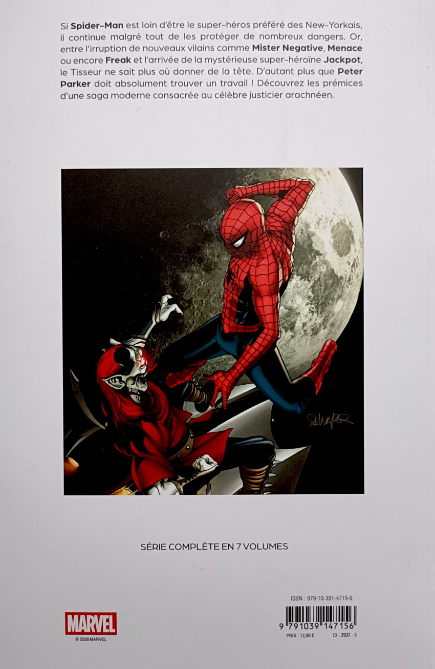 Verso de l'album Spider-Man - Brand New Day Tome 1 Un jour nouveau