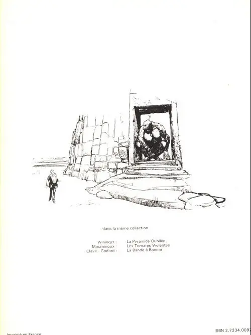 Verso de l'album L'échiquier cubique