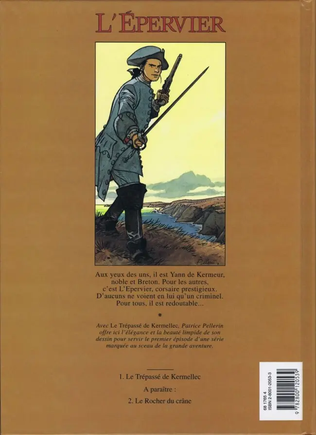 Verso de l'album L'Épervier Tome 1 Le Trépassé de Kermellec
