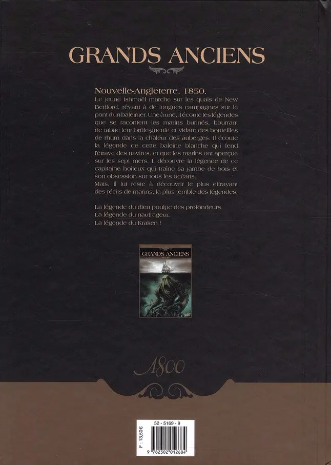 Verso de l'album Grands anciens Tome 1 La Baleine blanche
