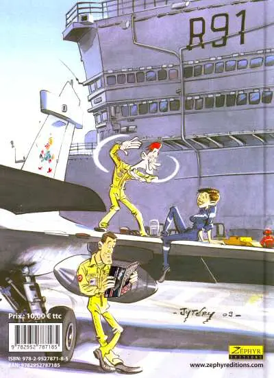 Verso de l'album Les Héros navals Tome 1 Gags en rafale