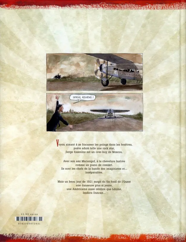 Verso de l'album Il était une fois dans l'est Tome 1 Les aventures d'Isadora Duncan
