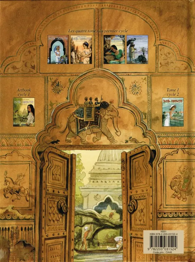 Verso de l'album India dreams Tome 6 D'un monde à l'autre