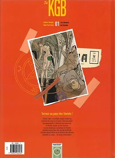 Verso de l'album KGB 01 Les démons du Kremlin