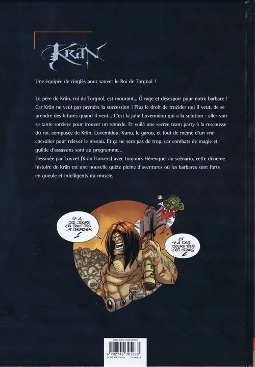Verso de l'album Krän Tome 10 Viva Lastrépasse