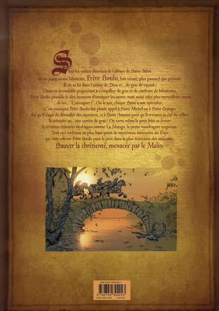 Verso de l'album La Légende dorée Tome 1 Archinaze de Tarabisco