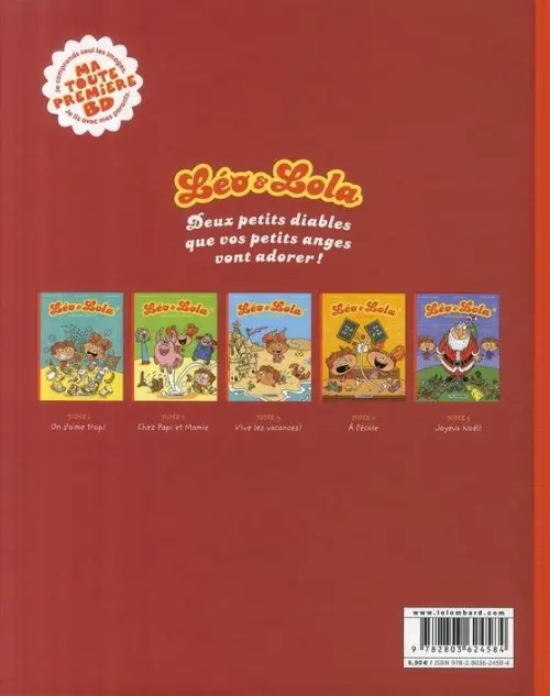 Verso de l'album Léo & Lola Tome 5 Joyeux Noël !