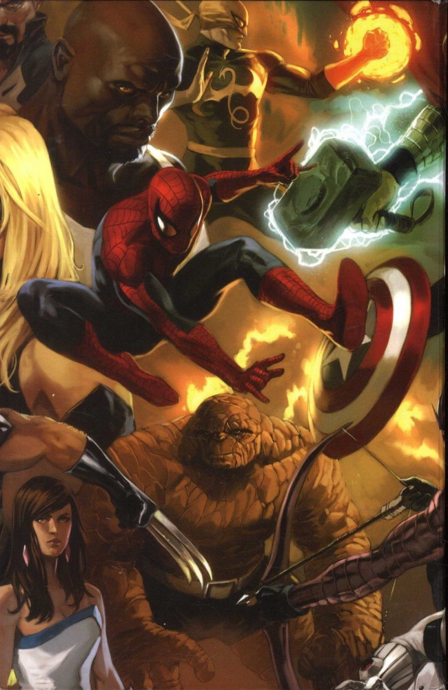 Verso de l'album Marvel Events Avengers