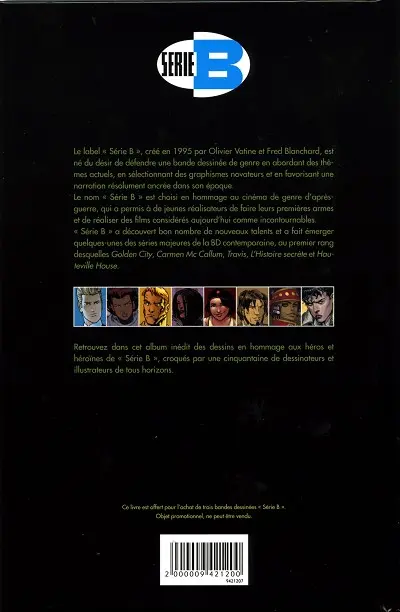 Verso de l'album Opération : Série B !