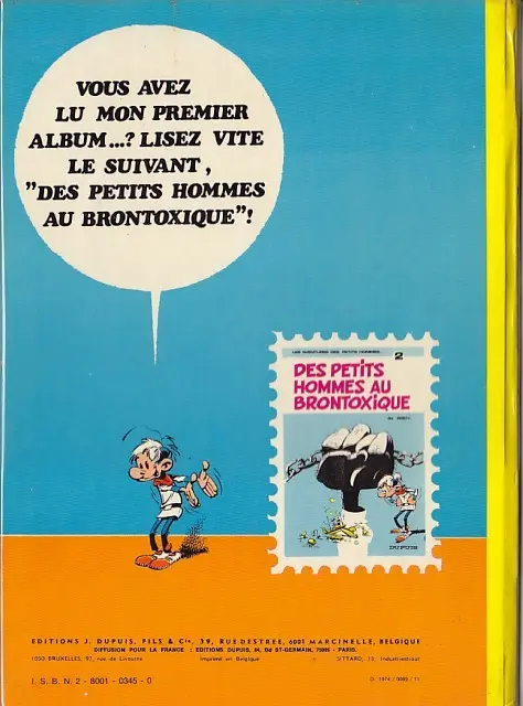 Verso de l'album Les Petits hommes Tome 1 L'exode