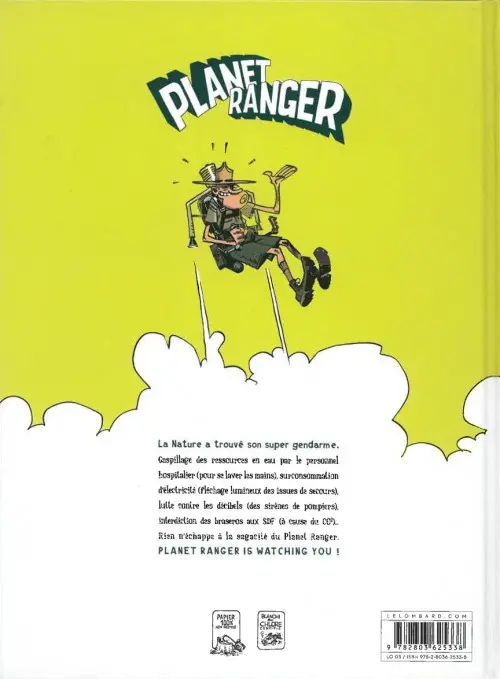 Verso de l'album Planet ranger Tome 1 L'écolo le plus con de la planète
