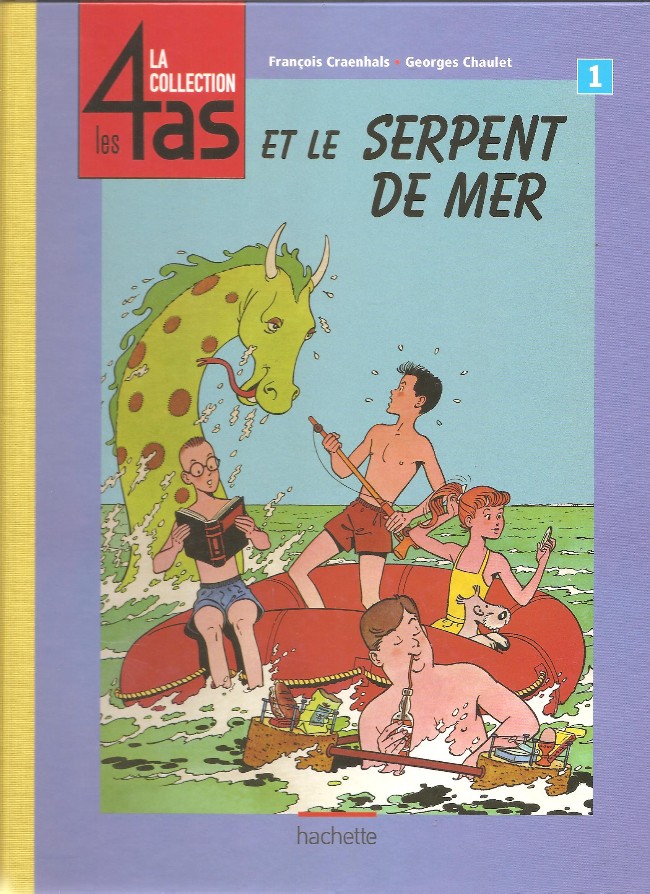 Couverture de l'album Les 4 as Tome 1 Les 4 as et le serpent de mer