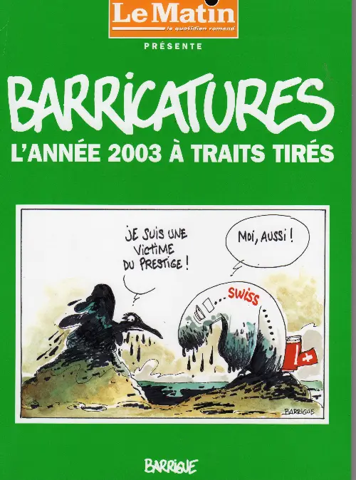 Couverture de l'album Barricatures Tome 23 L'Année 2003 à traits tirés