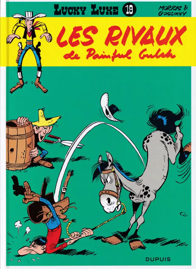 Couverture de l'album Lucky Luke Tome 19 Les rivaux de Painful Gulch