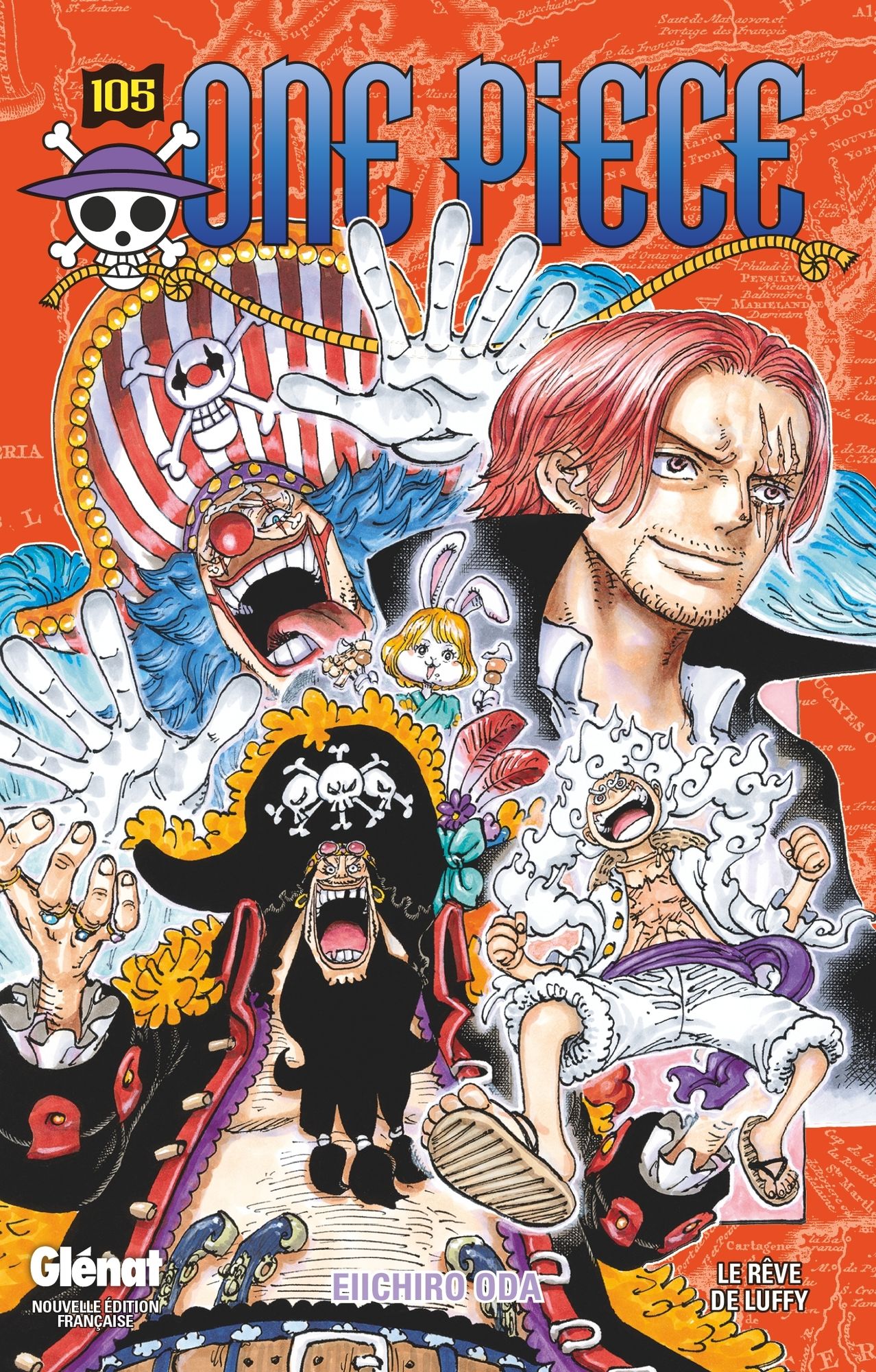 Couverture de l'album One Piece Tome 105 Le rêve de Luffy