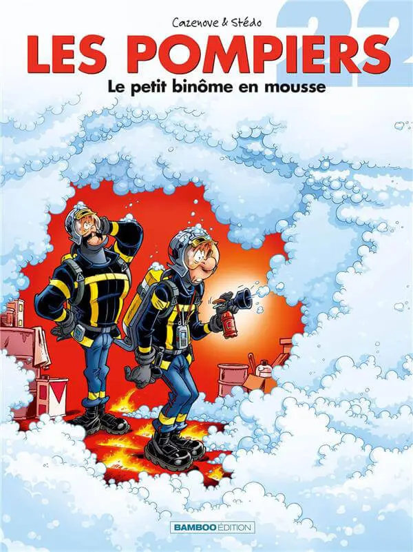 Couverture de l'album Les Pompiers Tome 22 Le petit binôme en mousse