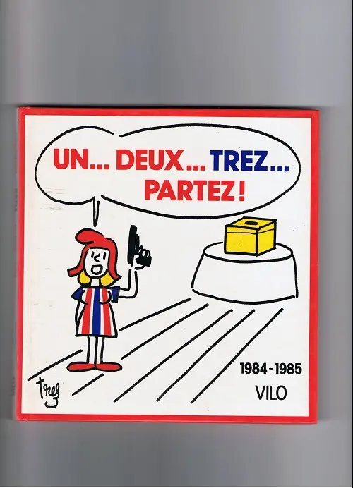 Couverture de l'album Trez (Dessins de presse) Tome 3 Un...deux...trez...partez ! - 1984-1985