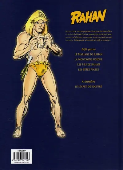 Verso de l'album Rahan Tome 4 Les bêtes folles