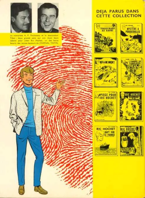 Verso de l'album Ric Hochet Tome 9 Alias Ric Hochet