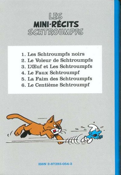 Verso de l'album Les Schtroumpfs Tome 2 Le Voleur de Schtroumpfs
