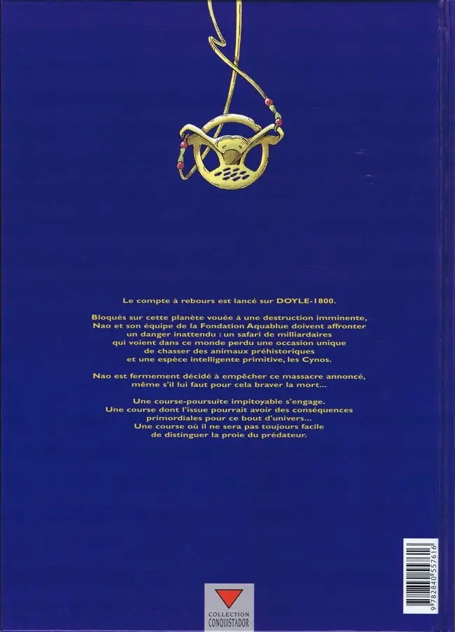 Verso de l'album Aquablue Tome 9 Le totem des Cynos