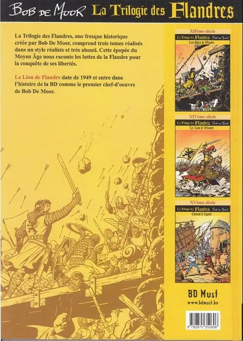 Verso de l'album La Trilogie des Flandres Tome 2 Les gars de Flandre