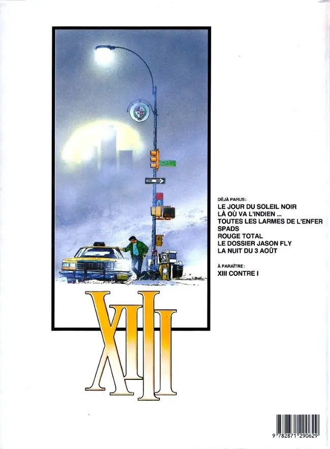 Verso de l'album XIII Tome 7 La nuit du 3 août