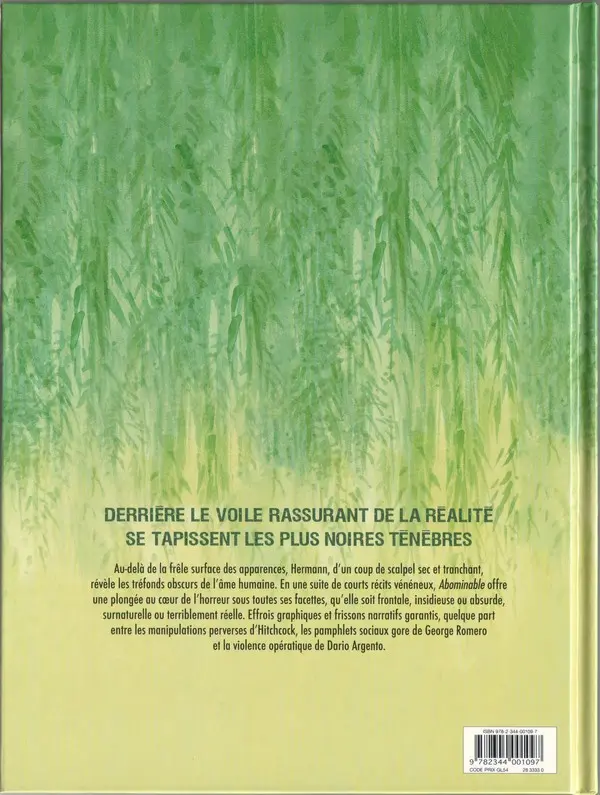 Verso de l'album Abominable