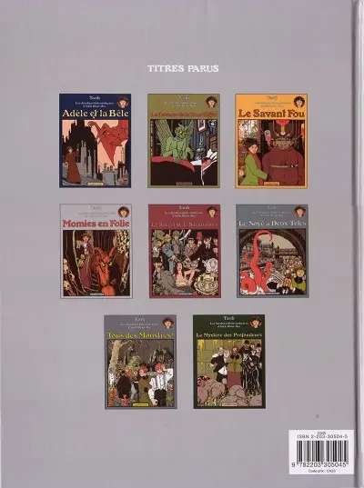 Verso de l'album Les Aventures Extraordinaires d'Adèle Blanc-Sec Tome 4 Momies en Folie