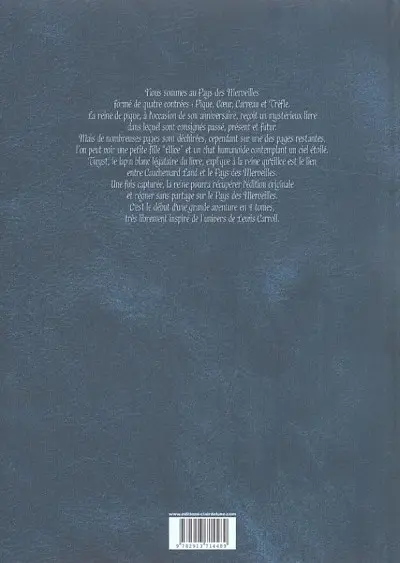 Verso de l'album Au-delà des merveilles Tome 1/3 Pique