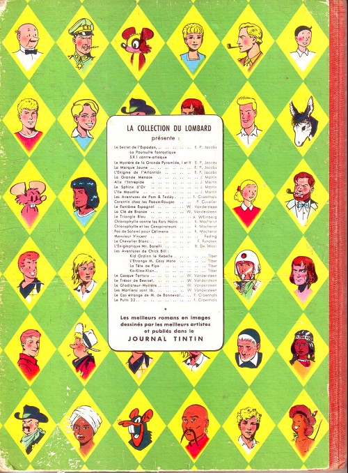 Verso de l'album Blake et Mortimer Tome 1 Le Secret de l'Espadon - Tome I