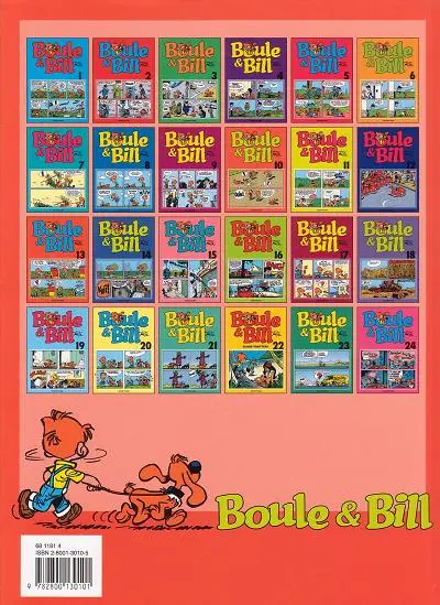 Verso de l'album Boule & Bill Tome 10