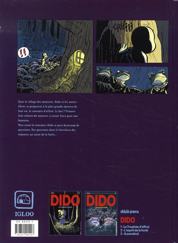 Verso de l'album Dido Tome 1 Le trophée d'effroi