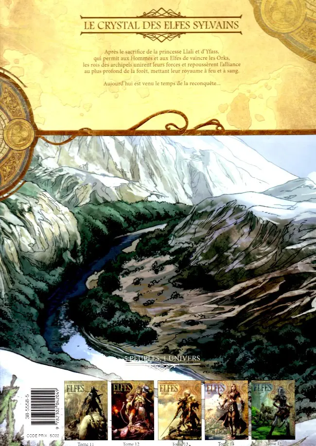 Verso de l'album Elfes Tome 7 Le Crystal des Elfes sylvains