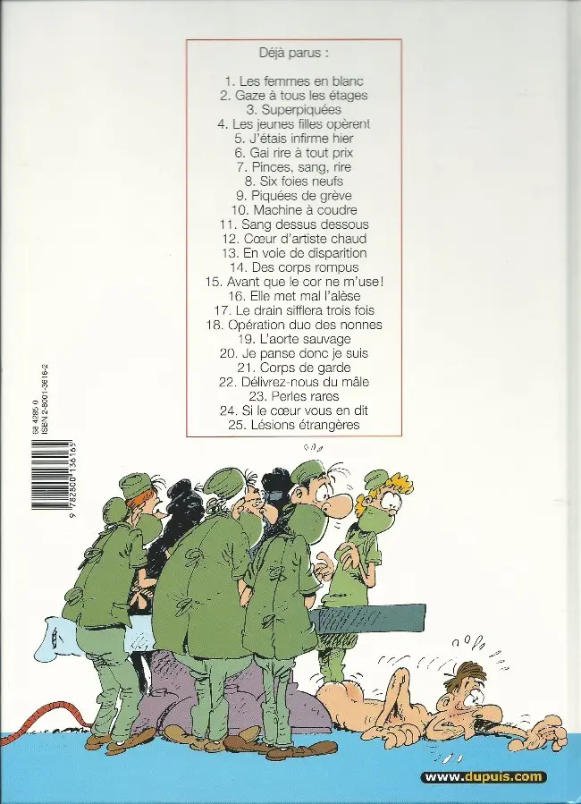 Verso de l'album Les Femmes en Blanc Tome 5 J'étais infirme hier