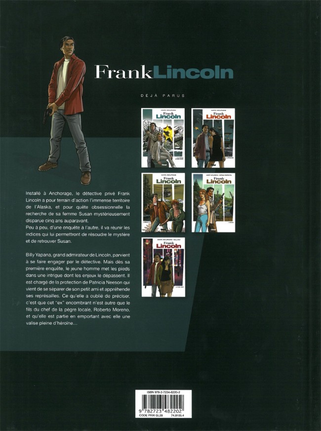Verso de l'album Frank Lincoln Tome 1 La loi du Grand Nord