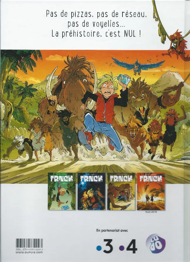 Verso de l'album Frnck Tome 1 Le début du commencement