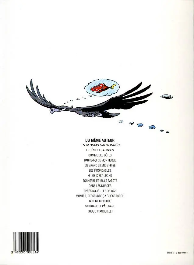 Verso de l'album Le Génie des Alpages Tome 1